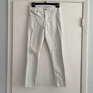 Articles of Society Skinny White Ripped Jeans